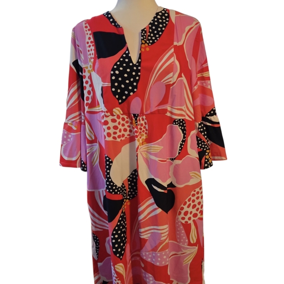 Jude Conally Floral Print Dress with Bell Sleeves - Picture 4 of 7